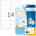 HERMA Address labels Premium A4 99.1x38.1 mm white paper matt 140 pcs.