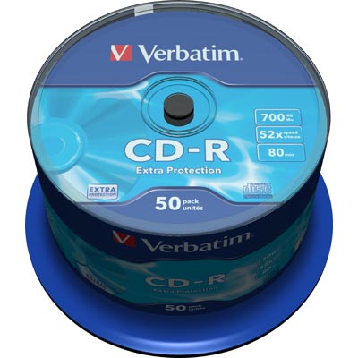 EU Product - CD-R, 52x, 700MB/80min, 50-pack spindle, Extra protection thumbnail