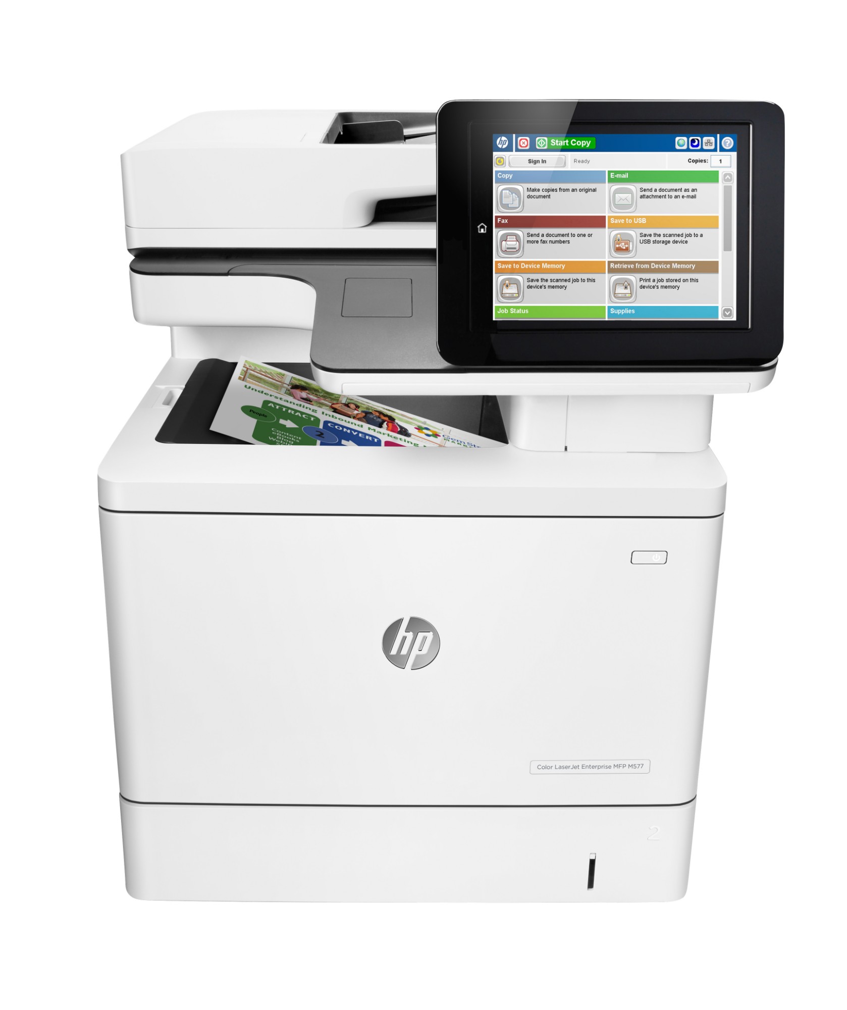 HP Color LaserJet Enterprise MFP M577dn. Color. Printer for Business.