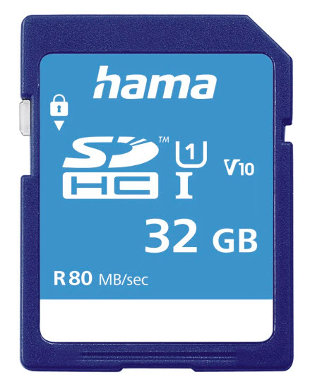 Hama SDHC 32GB Class 10 UHS-I 80MB/S