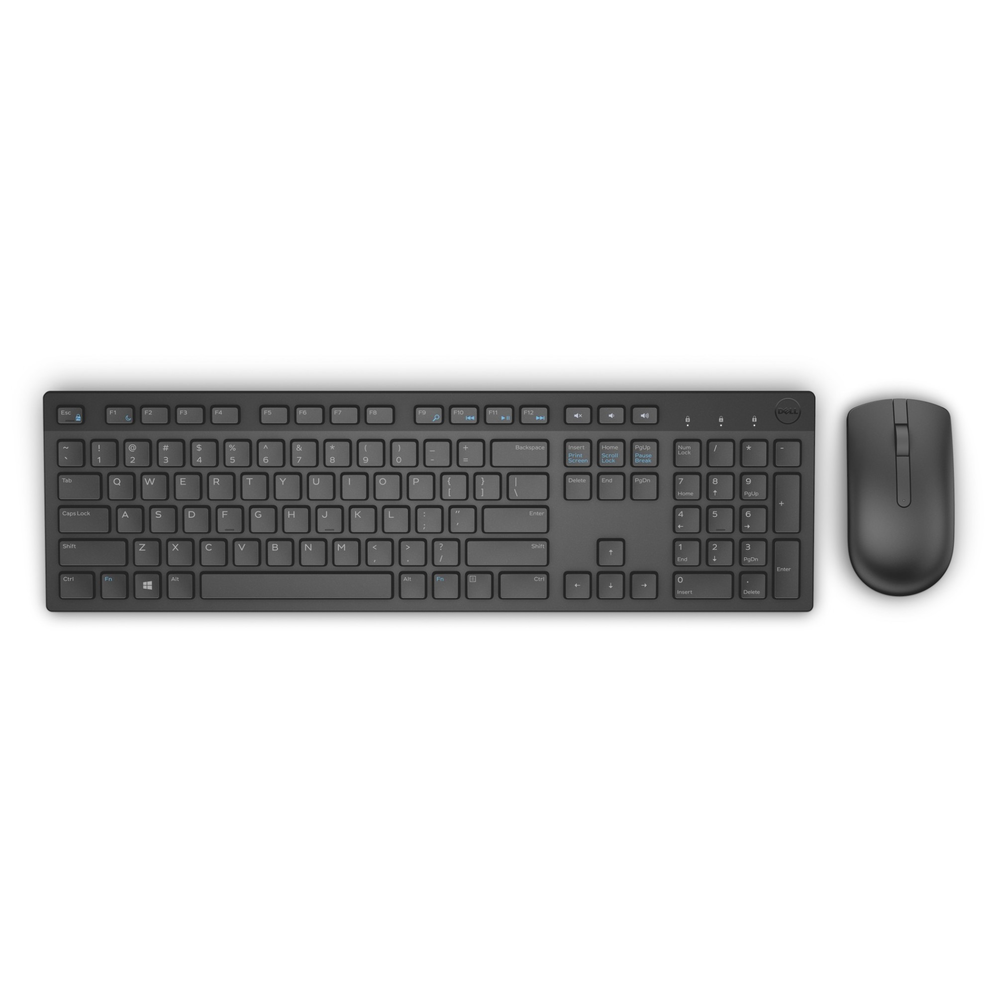 DELL KM636 keyboard Mouse included Universal RF Wireless QWERTY Spanish Black