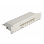 DeLOCK 10″ Patch Panel 8 port Cat.6A 1U grey