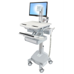 Ergotron StyleView Aluminium, Grey, White Flat panel Multimedia cart