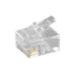 Microconnect KON502-10R wire connector RJ-12 6P6C Transparent