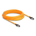 DeLOCK RJ45 Network Cable with USB Type-C port finder function Self Tracing Cat.6A S/FTP 10 m orange