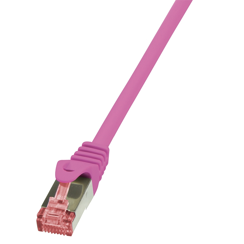 Image of LogiLink 7.5m, Cat6 networking cable Pink S/FTP (S-STP)