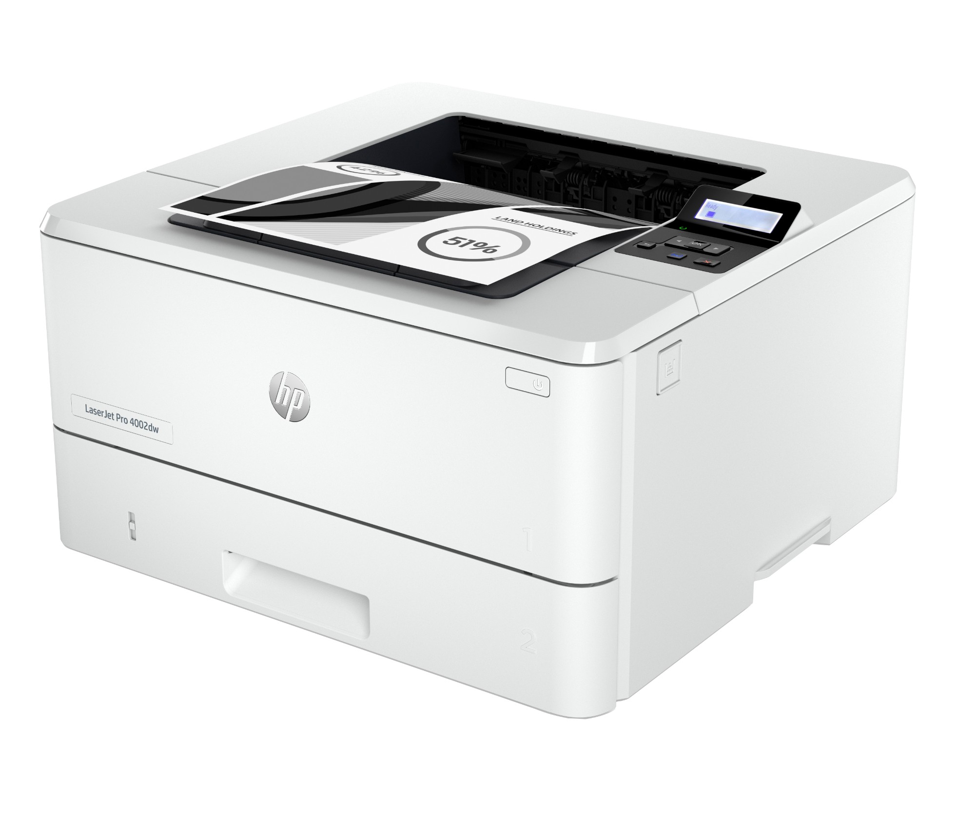 HP LaserJet Pro 4002dw Wireless Black and white Printer, Ethernet Only