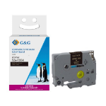 G&G 18774 labelprinter-tape Goud op zwart TZe