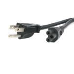 StarTech.com PXT101NB3S3 power cable Black 36.2" (0.92 m) NEMA 5-15P C5 coupler