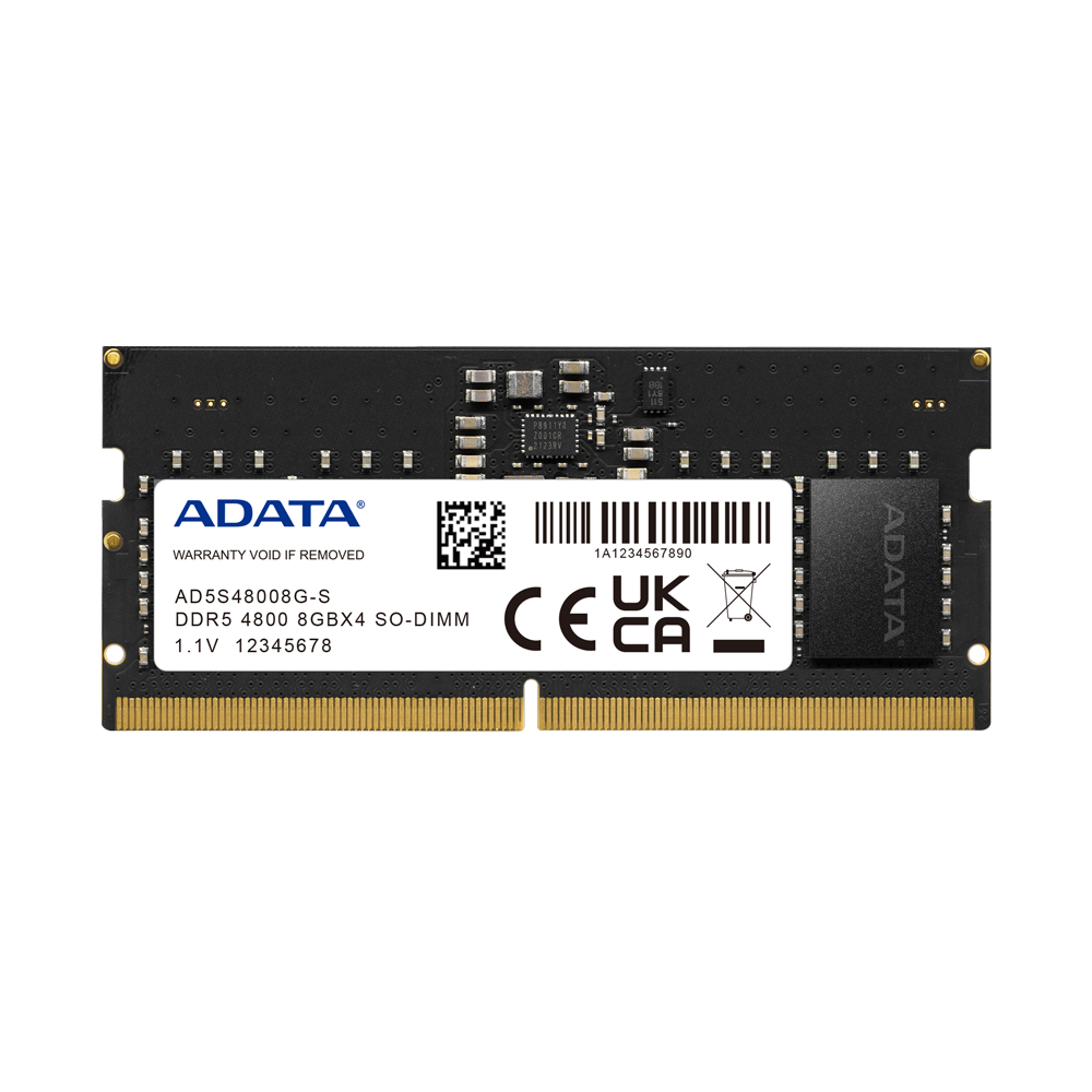 Image of ADATA AD5S48008G-S memory module 8 GB 1 x 8 GB DDR5 4800 MHz ECC
