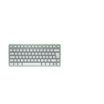 CHERRY KW 7100 MINI BT keyboard Universal Bluetooth AZERTY French Mint colour
