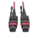 Tripp Lite N845-01M-12-MG InfiniBand/fibre optic cable 39.4" (1 m) MPO/MTP CMP Black, Magenta