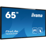 iiyama T6562AS-B1 beeldkrant Interactief flatscreen 163,8 cm (64.5") IPS 500 cd/m² 4K Ultra HD Zwart Touchscreen Type processor Android 8.0 24/7