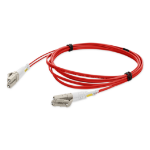 AddOn Networks 15m LC to LC Red OM1 Duplex OFNR (Riser-Rated) TAA MMF Fiber Patch Cable