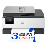 HP OfficeJet Pro 8132e Wireless All-in-One Color Printer, Instant Ink; Two-sided printing