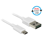 DeLOCK 84805 USB-kabel USB 2.0 0,2 m USB A Micro-USB B Wit