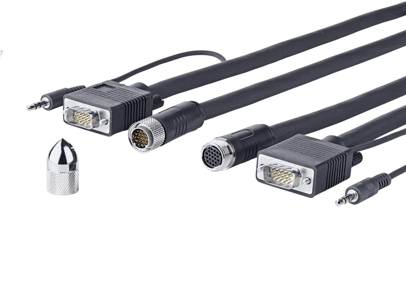 Vivolink Black Provgascw10 Vga Cable 10 M Vga (D-Sub) + 3.5Mm
