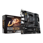 Gigabyte B550M DS3H Motherboard - Supports AMD Ryzen 5000 Series AM4 CPUs, 5+3 Phases Pure Digital VRM, up to 4733MHz DDR4 (OC), 2xPCIe 3.0 M.2, GbE LAN, USB 3.2 Gen1