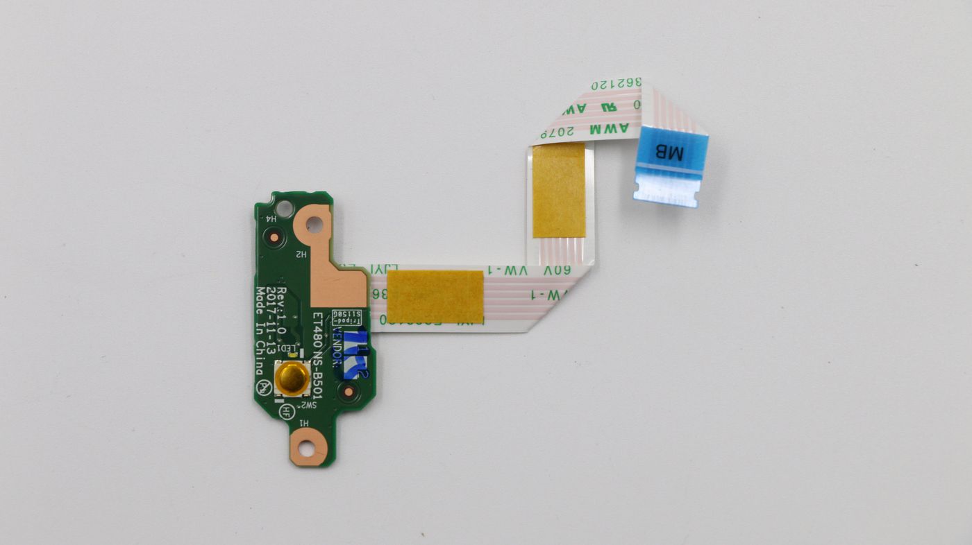 Image of Lenovo T480 Power Button Card