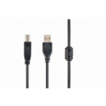 Gembird CCFB-USB2-AMBM-3M USB-kabel USB A USB B Zwart
