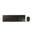 CHERRY DW 9100 SLIM keyboard Mouse included RF Wireless + Bluetooth QWERTZ Swiss Black