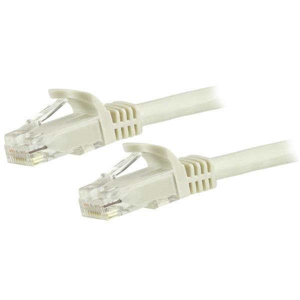 Image of StarTech.com 15m CAT6 Ethernet Cable - White CAT 6 Gigabit...