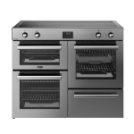 Belling 444411808 cooker Range cooker Electric Zone induction hob Stainless steel