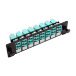 Tripp Lite High-Density Fiber Adapter Panel (MMF/SMF), 8 LC Duplex Connectors, Black