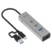i-tec Metal Universal Charging HUB 2xUSB-C + 2x USB-A Port + Power Delivery 85W