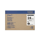 Brother HG-151V5 DirectLabel black on Transparent Laminat 24mm x 8m Pack=5 for P-Touch RL 700 S/ 9500 PC/ 9700 PC/ 9800 PCN