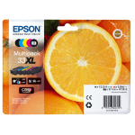 Epson C13T33574011/33XL Ink cartridge multi pack high-capacity Bk,C,M,Y,PBK EasyMail 12,2ml+3x8,9ml+8,1ml Pack=5 for Epson XP 530