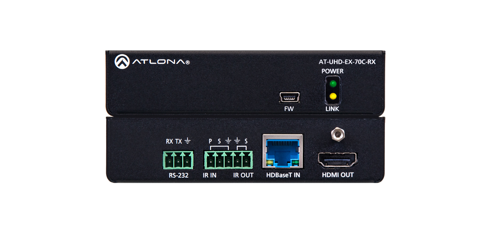 Photos - Other Sound & Hi-Fi Atlona AT-UHD-EX-70C-RX AV extender AV receiver Black 
