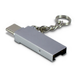 Inter-Tech 88885469 card reader USB 2.0 Type-A/Type-C Internal Zinc
