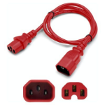 AddOn Networks ADD-C142C1514AWG2FTRD power cable Red 24" (0.61 m) C14 coupler C15 coupler