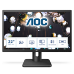 AOC E1 22E1Q computer monitor 54,6 cm (21.5") 1920 x 1080 Pixels Full HD LED Zwart
