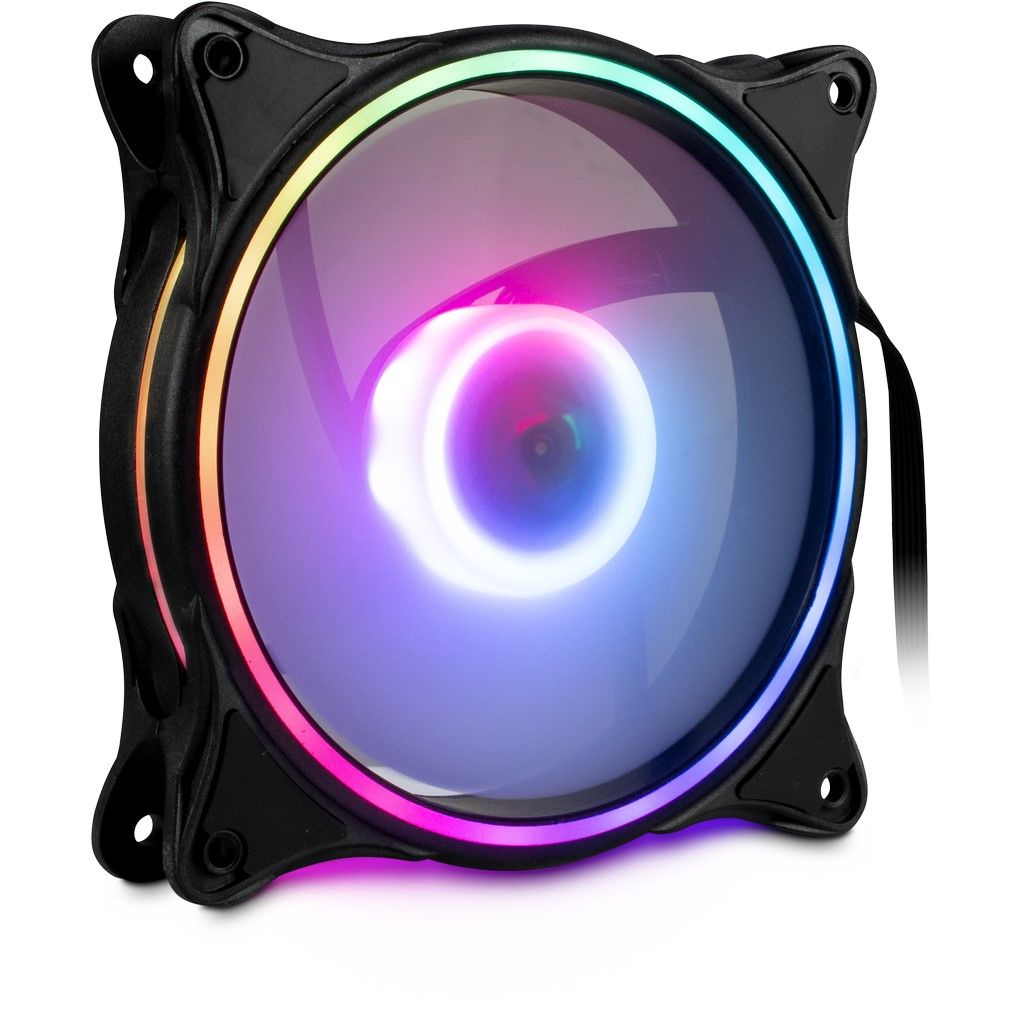 Image of Inter-Tech Argus RS-081 RGB Computer case Fan 12 cm Black, White