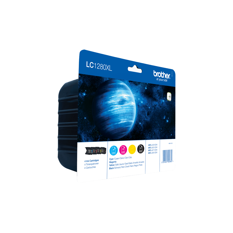 Brother LC1280XL Inkjet Cartridge HY CMYK Multipack LC1280XLVALBP