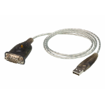 ATEN UC232A1-AT serial cable Black, Metallic 39.4" (1 m) USB Type-A DB-9