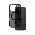 PanzerGlass CARE by ® Flagship Case Smokey Urban Combat w. Black MagSafe iPhone 16 Pro