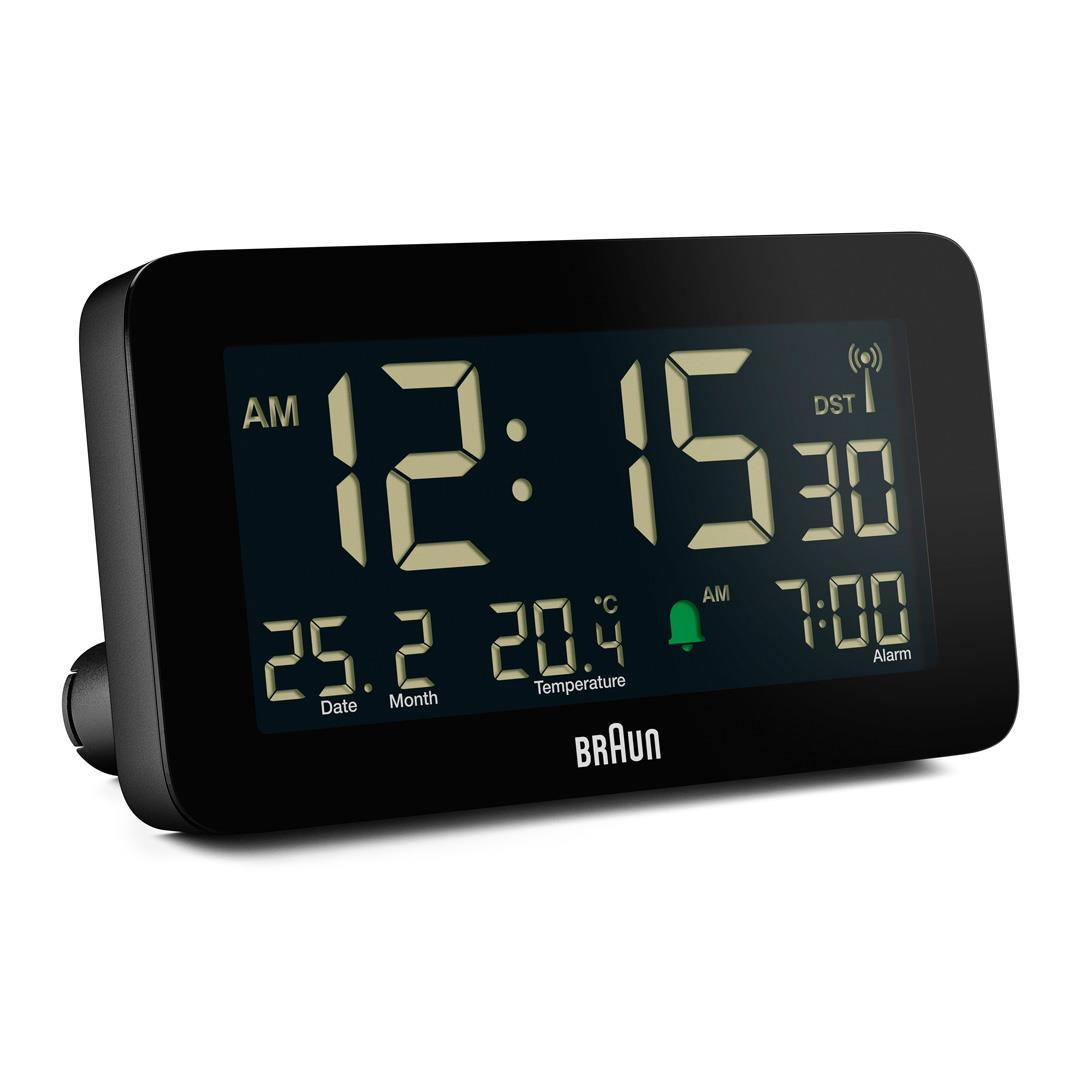 Image of Braun BC10 - Digital alarm clock - Rectangle - Black - 12/24h - F...