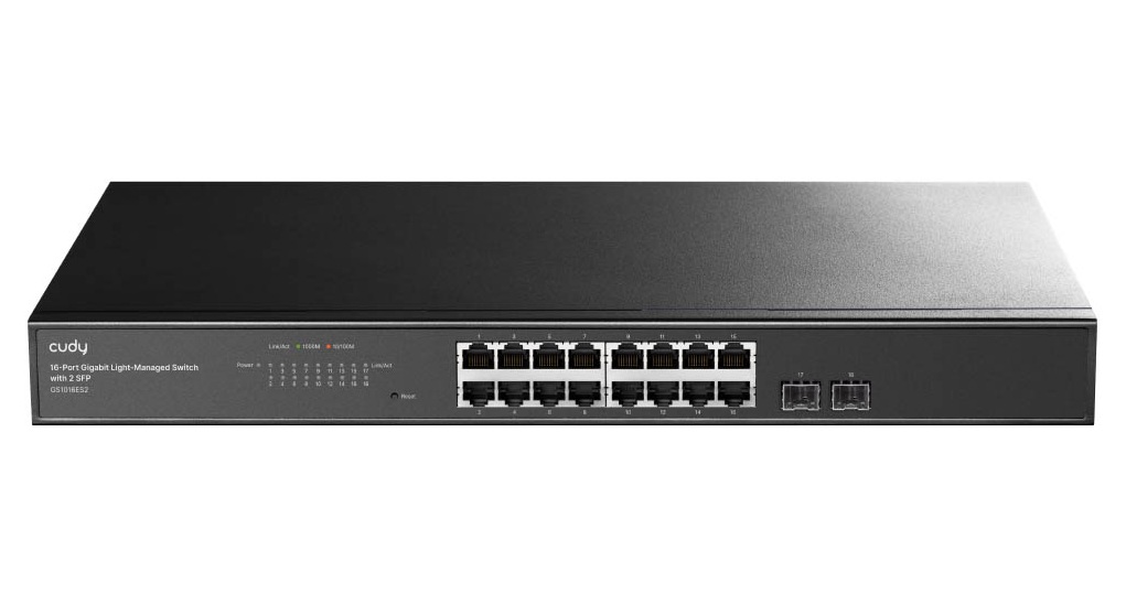 EU Product - Light Managed Switch with 2 SFP GS1016ES2 - Switch - 1 Gbps thumbnail