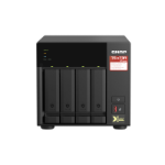 QNAP TS-473A-8G/24TB-REDPLUS NAS/storage server Tower Ethernet LAN Black V1500B