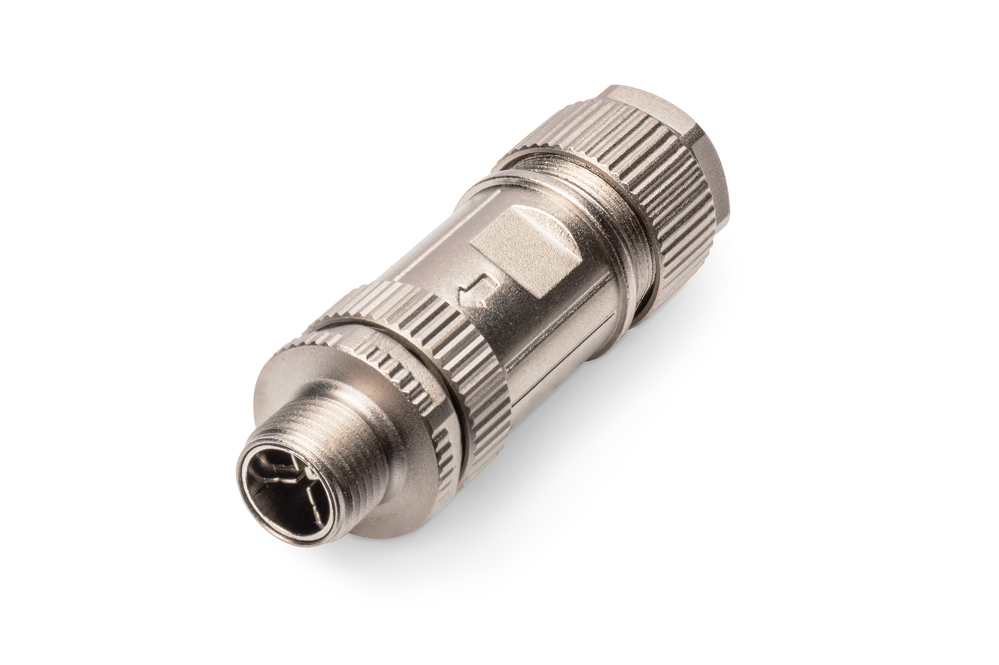 Image of Digitus CAT 6A, field assembly, straight, M12 plug, X-coded, IP67