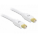 DeLOCK 1.5m Displayport mini M/M mini DisplayPort White