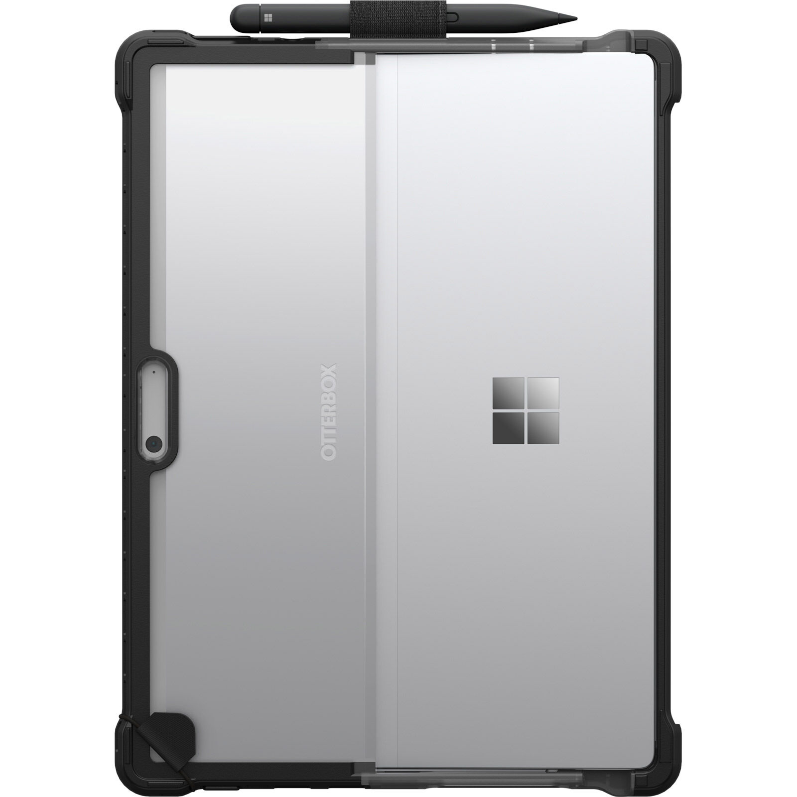 Otterbox Symmetry Series Studio - Protective case for tablet - rugged - polycarbonate, thermoplastic polyurethane (TPU) - black crystal - for Microsoft Surface Pro 8