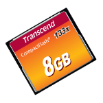 Transcend 8GB, CF Card, MLC, 133X