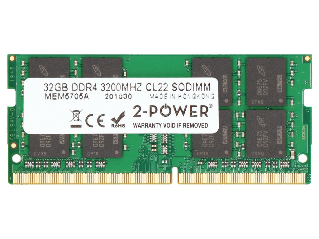 Image of 2-Power 2P-13L73AA memory module 32 GB 1 x 32 GB DDR4 3200 MHz