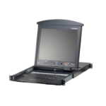ATEN 8-Port Multi-Interface Cat 5 Dual Rail LCD KVM Switch