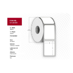 Capture CA-LB3106 printer label White