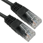 Cables Direct 0.15mtr CAT 5E Black